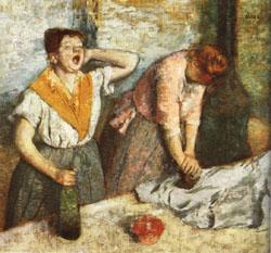 The Laundresses, Edgar Degas